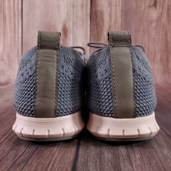 Cole Haan Womens 8.5 B Zerogrand Grand OS Gray Knit Oxford Wingtip Shoes W06727 - Picture 12 of 15